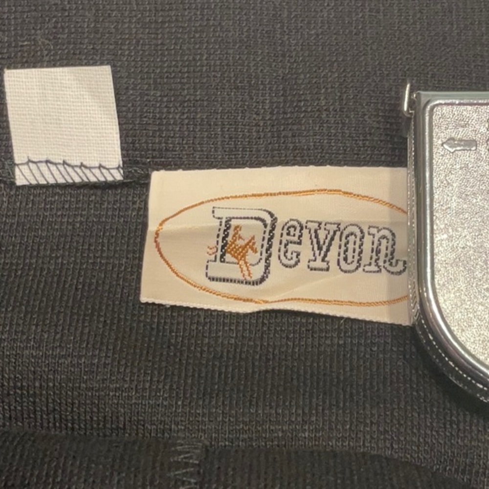 Devon Clothing from South Australia Vintage Black Button Skirt - Picture 3 of 5